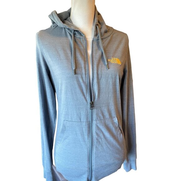 The North Face Womens Full Zip Hoodie Size M Blue Lightweight Standard Fit - Picture 5 of 11